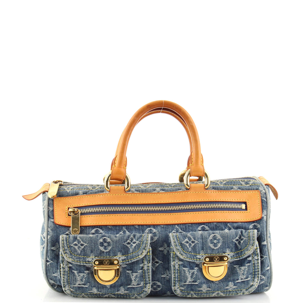 Louis Vuitton Neo Speedy Bag Denim Blue 1689403