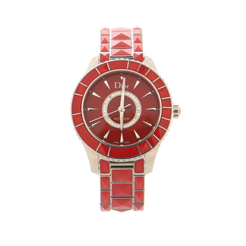 Christian Dior VIII Christal Automatic Watch Ceramic and Stainless Steel with Diamond Dial 38