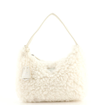 Prada Re-Edition 2000 Hobo Shearling Mini