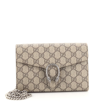 Gucci Dionysus Chain Wallet GG Coated Canvas Small
