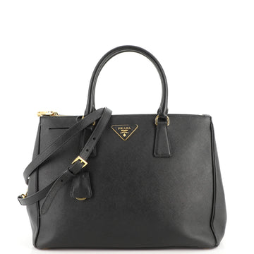 Prada Double Zip Lux Tote Saffiano Leather Medium