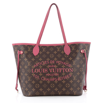 Louis Vuitton Neverfull Tote Limited Edition Ikat Monogram Canvas MM