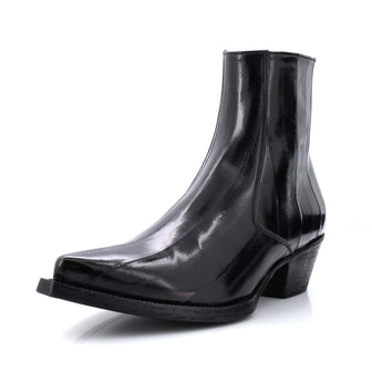 Saint Laurent Men's Lukas Chelsea Boots Eel Skin