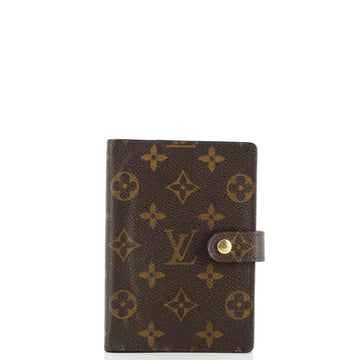 Louis Vuitton Ring Agenda Cover Monogram Canvas PM