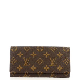 Louis Vuitton Vintage Checkbook Wallet Monogram Canvas