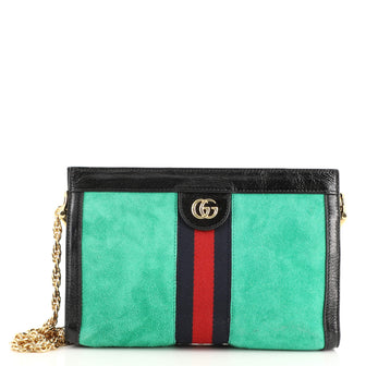 Gucci Ophidia Chain Shoulder Bag Suede Small