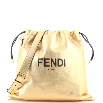 Fendi Pack Pouch Crossbody Bag Leather Medium