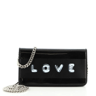 Burberry Love Wallet on Chain Printed Patent