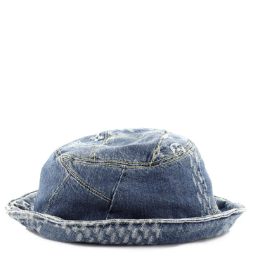 Louis Vuitton Nigo Sun Hat Limited Edition Giant Damier and Monogram Denim
