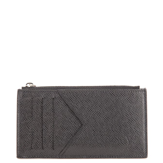 Louis Vuitton Coin Card Holder Taiga Leather