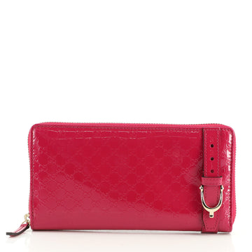 Gucci Nice Zip Around Wallet Microguccissima Patent
