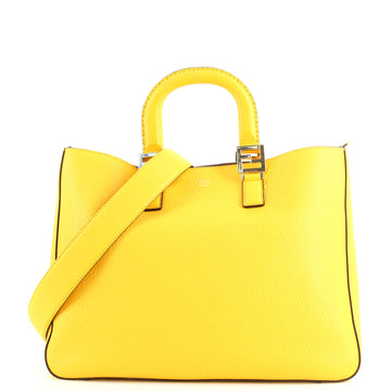 Fendi Selleria FF Handle Tote Leather Medium