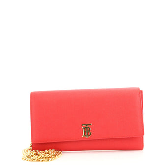 Burberry Hannah Wallet on Chain Leather
