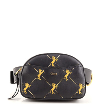 Chloe Belt Bag Studded Embroidered Leather Small
