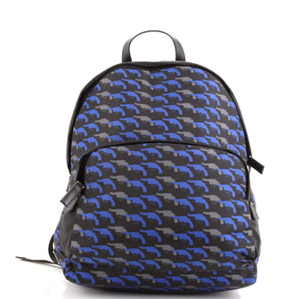 Prada Front Pocket Backpack Printed Tessuto Medium