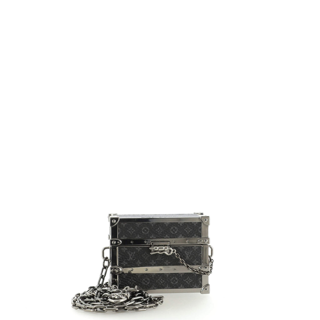 Louis Vuitton Earphones Trunk Box Case Monogram Eclipse Canvas Black  169042305