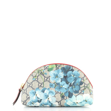Gucci Cosmetic Pouch Blooms Print GG Coated Canvas Medium