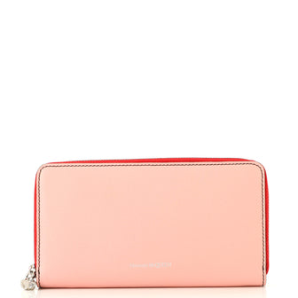 Alexander McQueen Skull Zip Around Wallet Leather Long