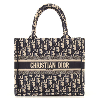Christian Dior Book Tote Oblique Canvas Small