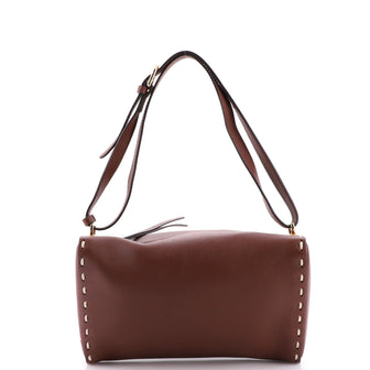 Fendi Selleria Triangle Shoulder Bag Leather Small