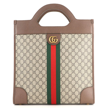 Gucci Ophidia Cut Out Handle Bag GG Coated Canvas Medium