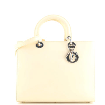 Christian Dior Vintage Lady Dior Bag Patent Large