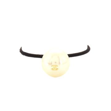 Chanel Pearl Hair Tie Fabric