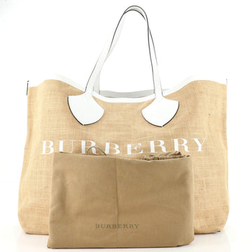Burberry Giant Tote Raffia XL