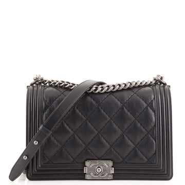 Chanel Stitch Boy Flap Bag Quilted Calfskin New Medium