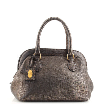 Fendi Selleria Frame Doctor Bag Leather Small