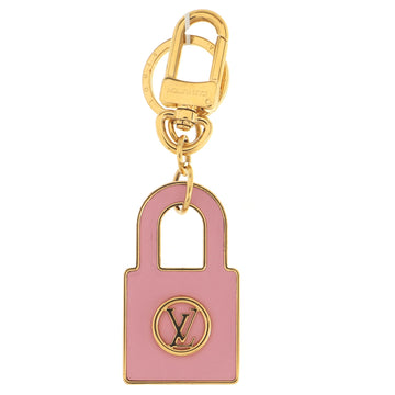 Louis Vuitton LV Lively Padlock Keyring Metal and Leather