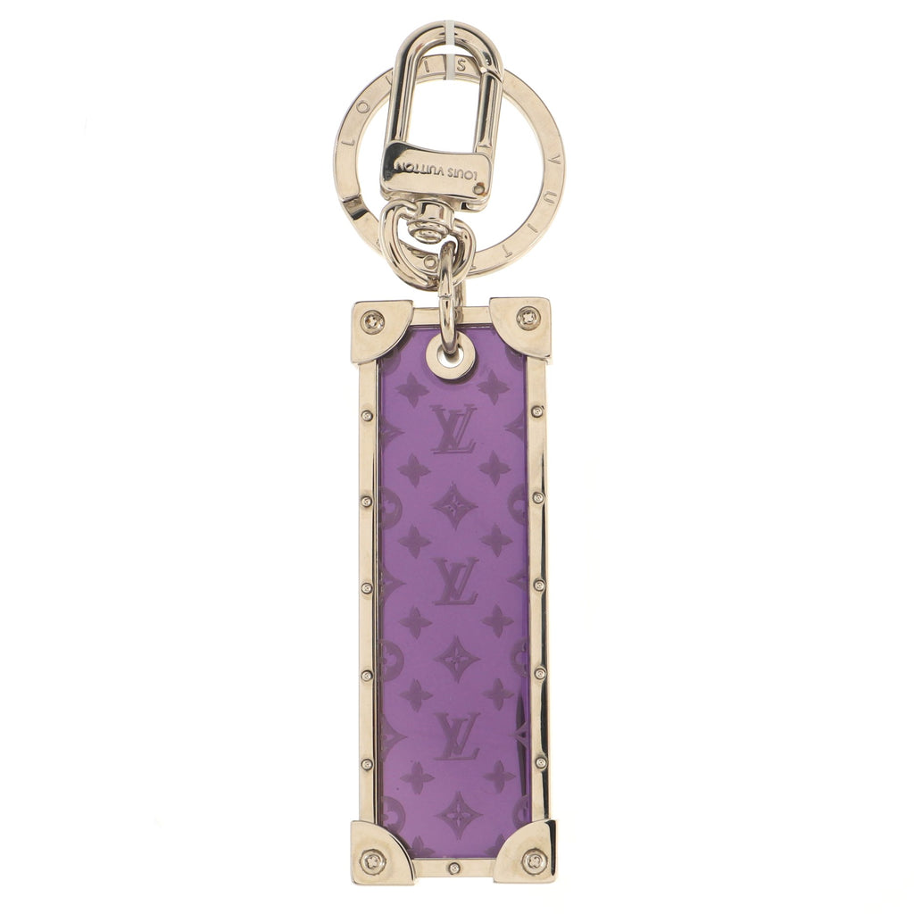 Louis Vuitton LV Prism ID Card Holder Bag Charm and Key Holder Monogram  Plexiglass with Metal Clear 1475077
