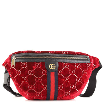 Gucci Ophidia Zip Belt Bag GG Velvet