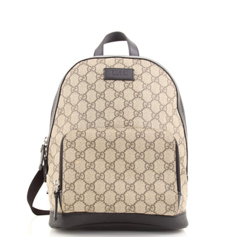Gucci Zip Pocket Backpack GG Coated Canvas Small