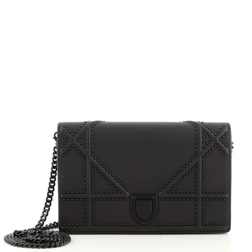 Christian Dior Ultra Matte Diorama Wallet on Chain Calfskin