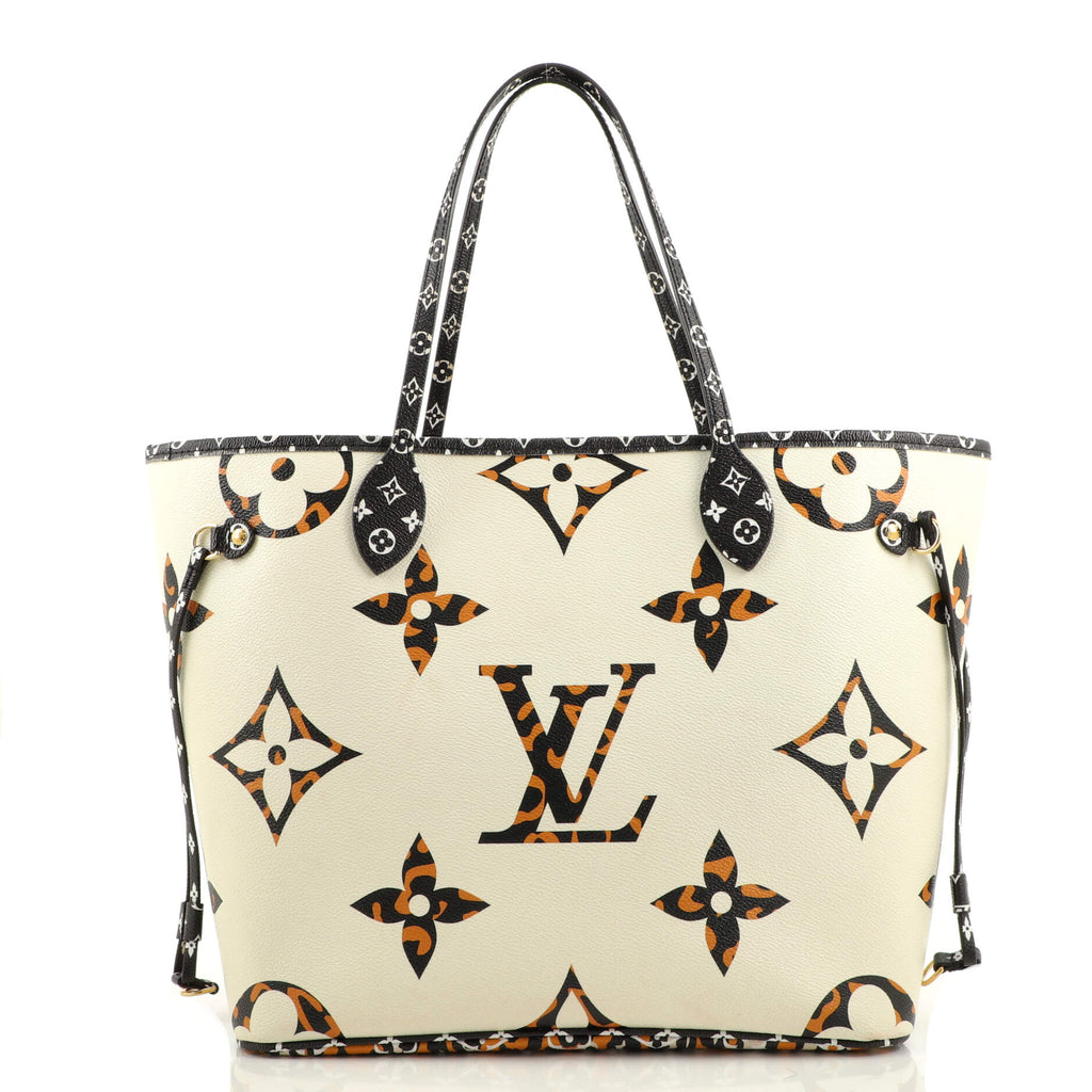 Louis Vuitton Limited Edition Ivory Monogram Giant Jungle Canvas Neverfull  MM
