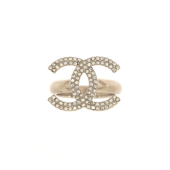 Chanel CC Ring Metal with Crystal