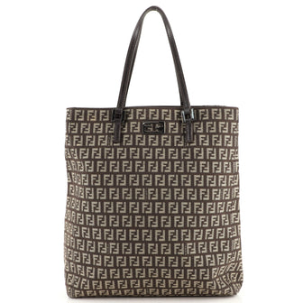 Fendi Vintage Shopping Tote Zucchino Canvas Tall