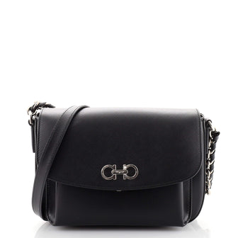 Salvatore Ferragamo Sandrine Shoulder Bag Saffiano Leather Small