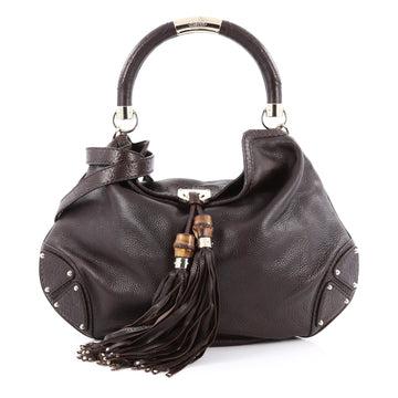Gucci Indy Hobo Leather Large Brown