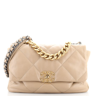 Chanel 19 Flap Bag Quilted Lambskin Large