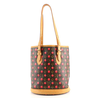 Louis Vuitton Bucket Bag Limited Edition Monogram Cerises