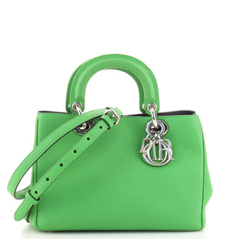 Christian Dior Diorissimo Tote Pebbled Leather Mini