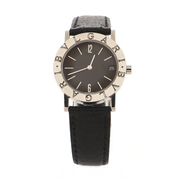 Bvlgari Bvlgari Quartz Watch Stainless Steel and Leather 30