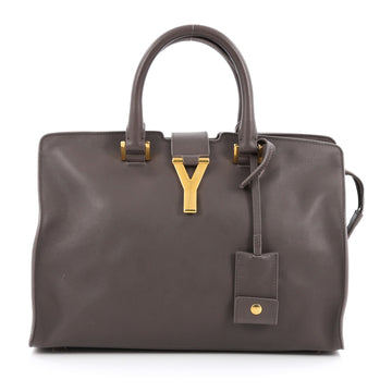 Saint Laurent Classic Y Cabas Leather Small Gray 