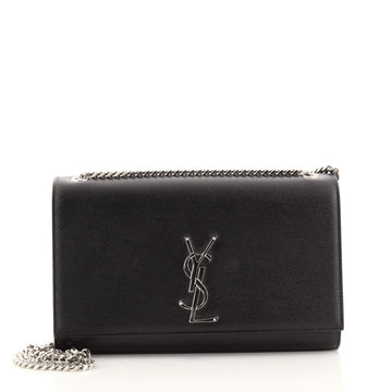 Saint Laurent Classic Monogram Crossbody Bag Grainy Leather Medium