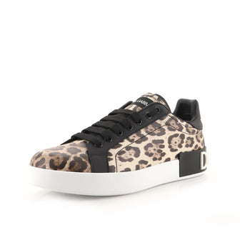 Dolce & Gabbana Women's Portofino Sneaker Printed Leather