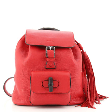 Gucci Bamboo Tassel Backpack Leather Mini