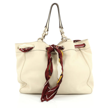 Gucci Positano Tote Leather Large White