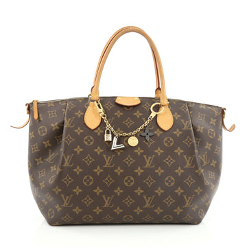 Louis Vuitton Turenne Handbag Monogram Canvas GM Brown